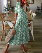 Selene | Flowy Bohemian Coverage Dress
