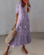 Selene | Flowy Bohemian Coverage Dress