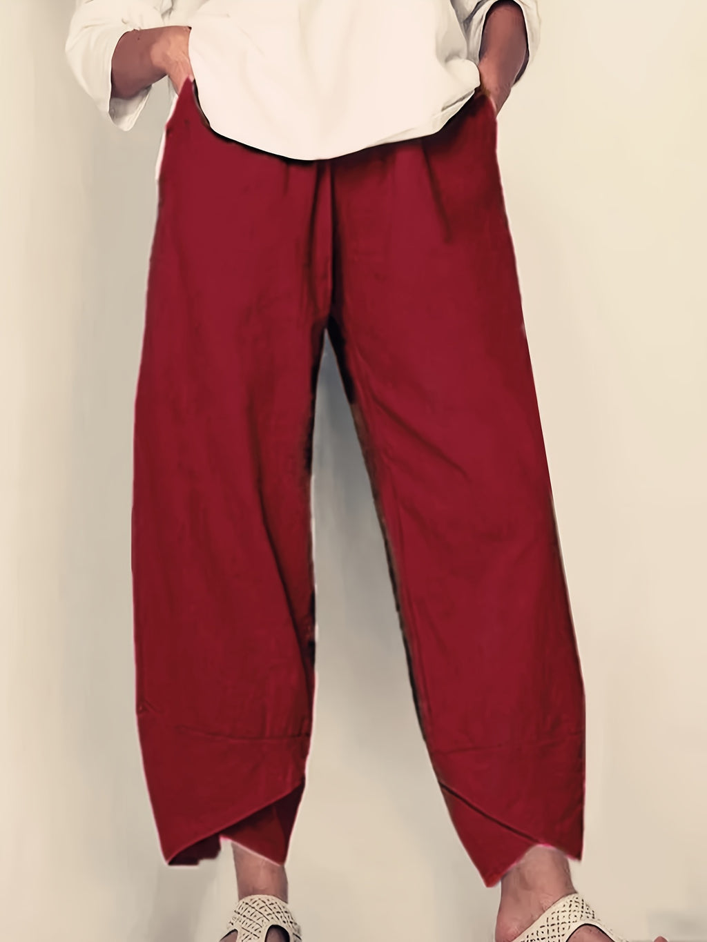 Cameron | Casual Elastic Waist Ankle Pants