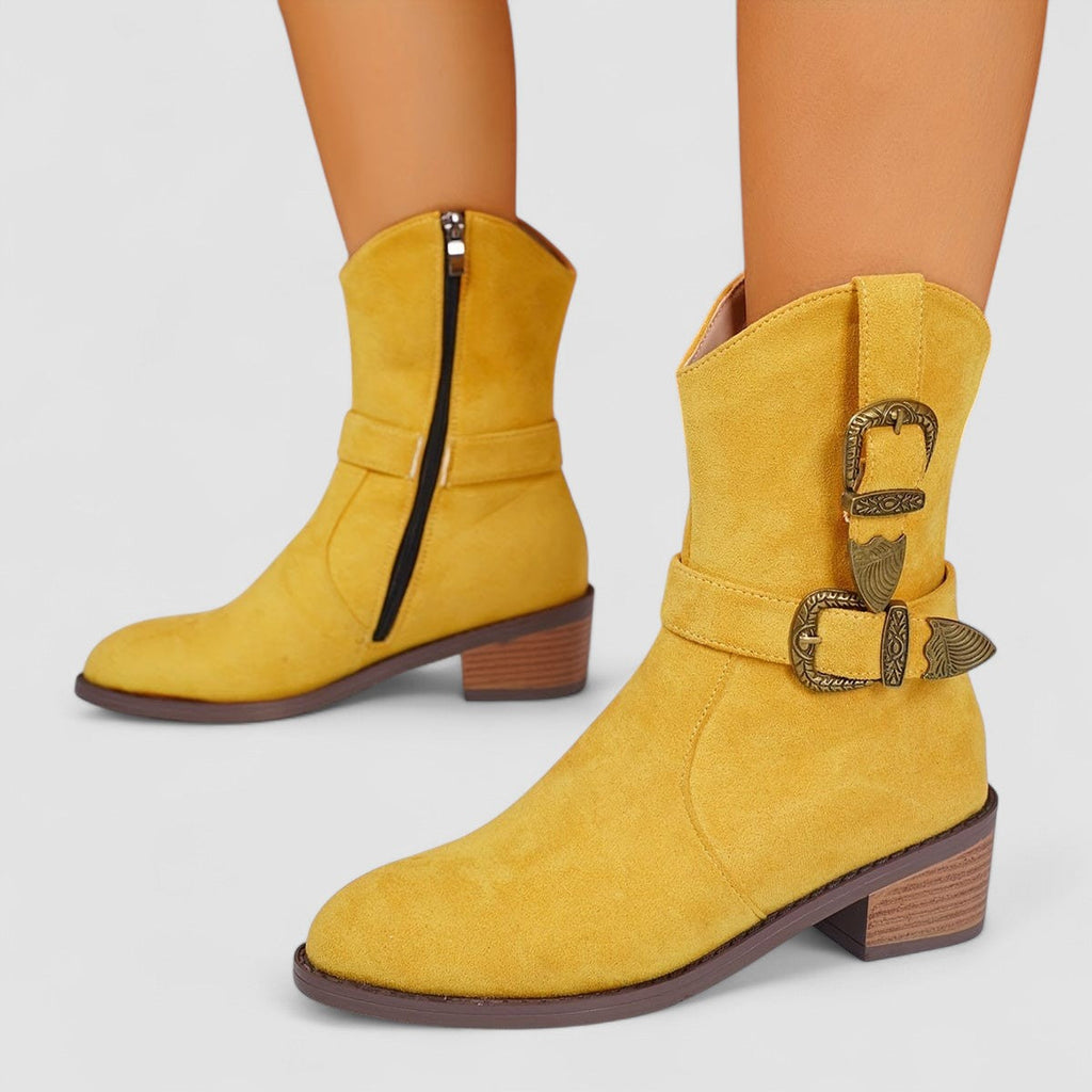 Dakota | Orthopaedic Suede Western Boots