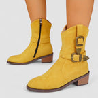 Dakota | Orthopaedic Suede Western Boots