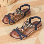 Colella | Rhinestone Floral Comfort Sandals