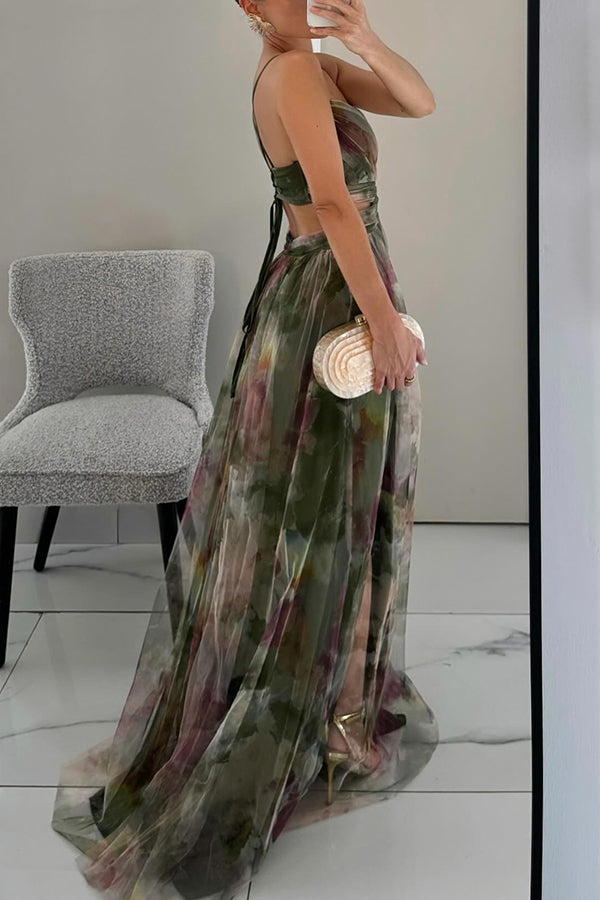 Renee | Floral Print Maxi Dress