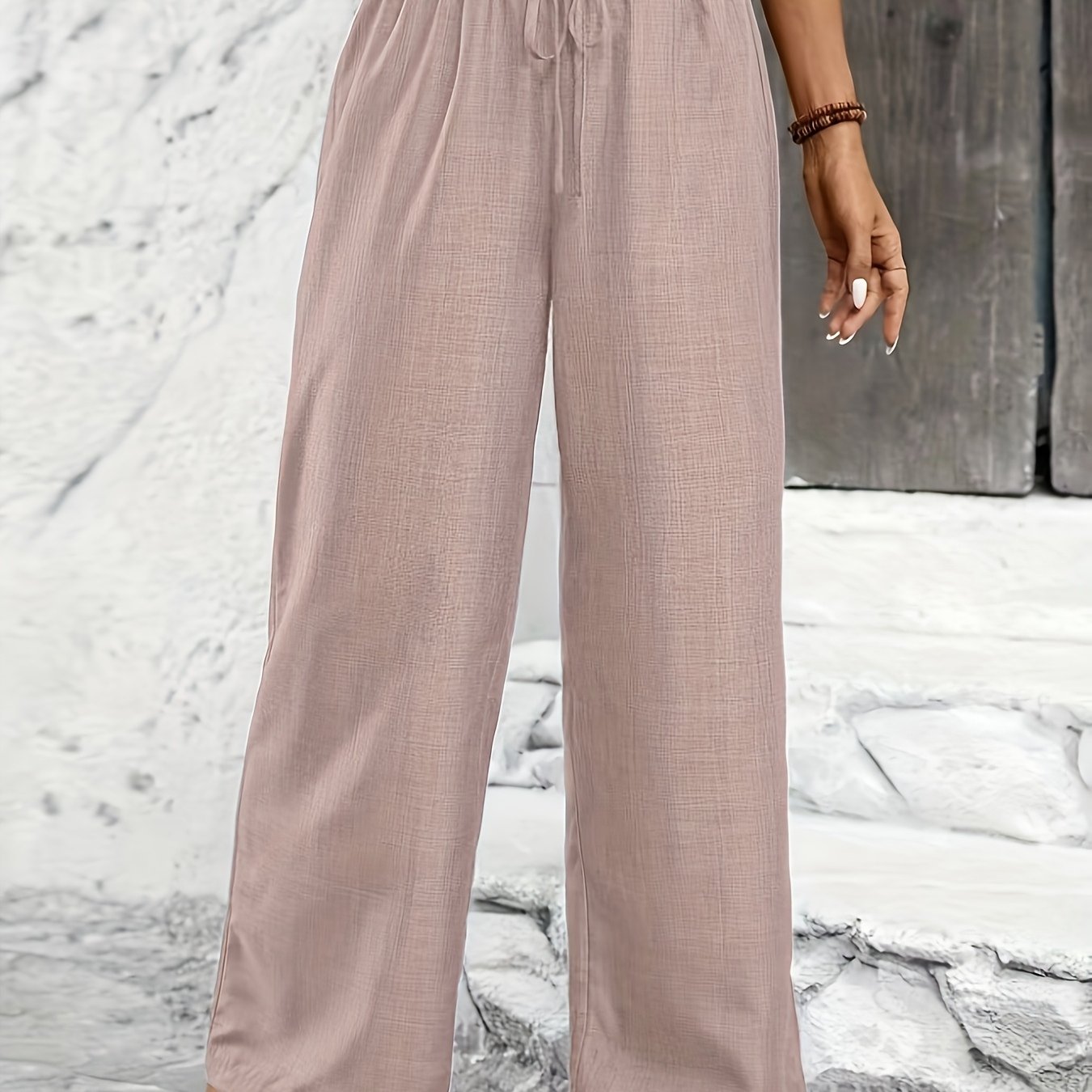 Avery | Twisted Waist Straight-Leg Pants