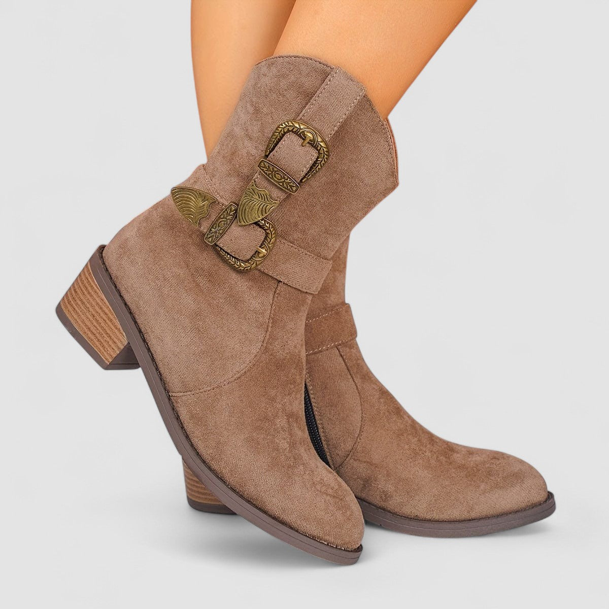 Dakota | Orthopaedic Suede Western Boots