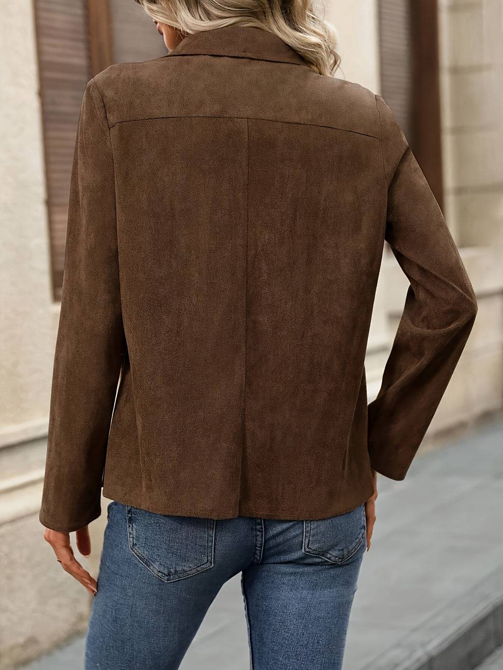 Chiara | Open Front Long Sleeve Jacket