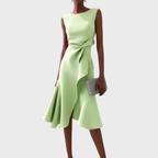 Rita | Draped Asymmetric Midi Dress