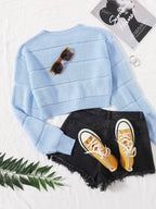 Lune | Cropped Cable Knit Sweater