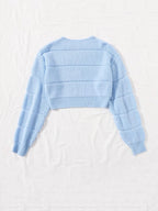 Lune | Cropped Cable Knit Sweater