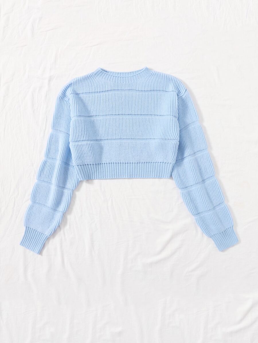 Lune | Cropped Cable Knit Sweater