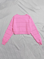 Lune | Cropped Cable Knit Sweater