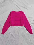 Lune | Cropped Cable Knit Sweater