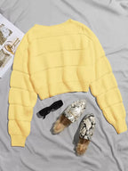 Lune | Cropped Cable Knit Sweater