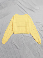 Lune | Cropped Cable Knit Sweater