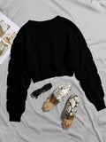 Lune | Cropped Cable Knit Sweater