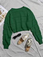 Lune | Cropped Cable Knit Sweater
