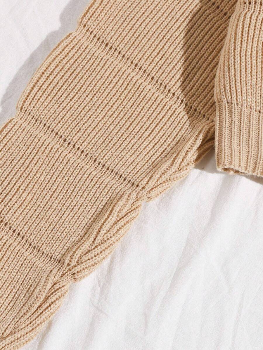 Lune | Cropped Cable Knit Sweater