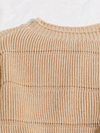 Lune | Cropped Cable Knit Sweater