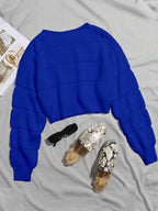 Lune | Cropped Cable Knit Sweater