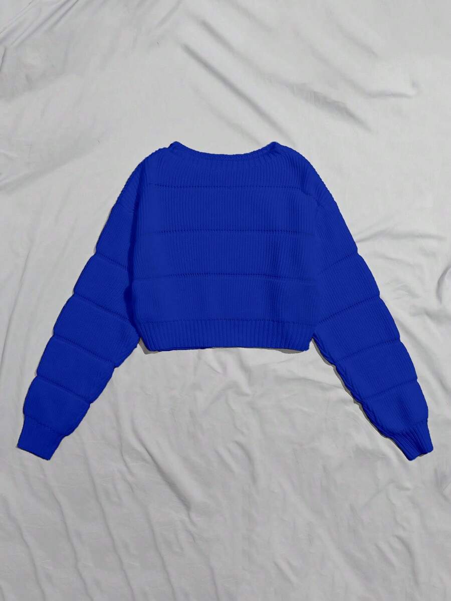 Lune | Cropped Cable Knit Sweater