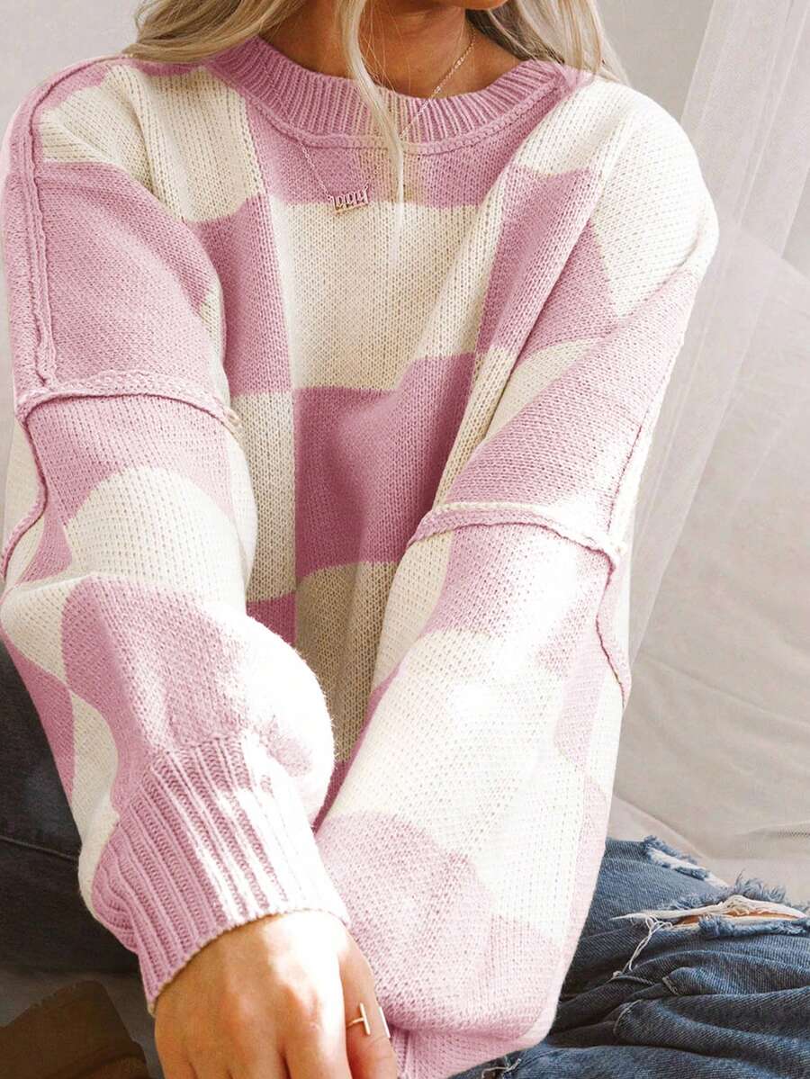 Noor | Colorblock Knit Sweater