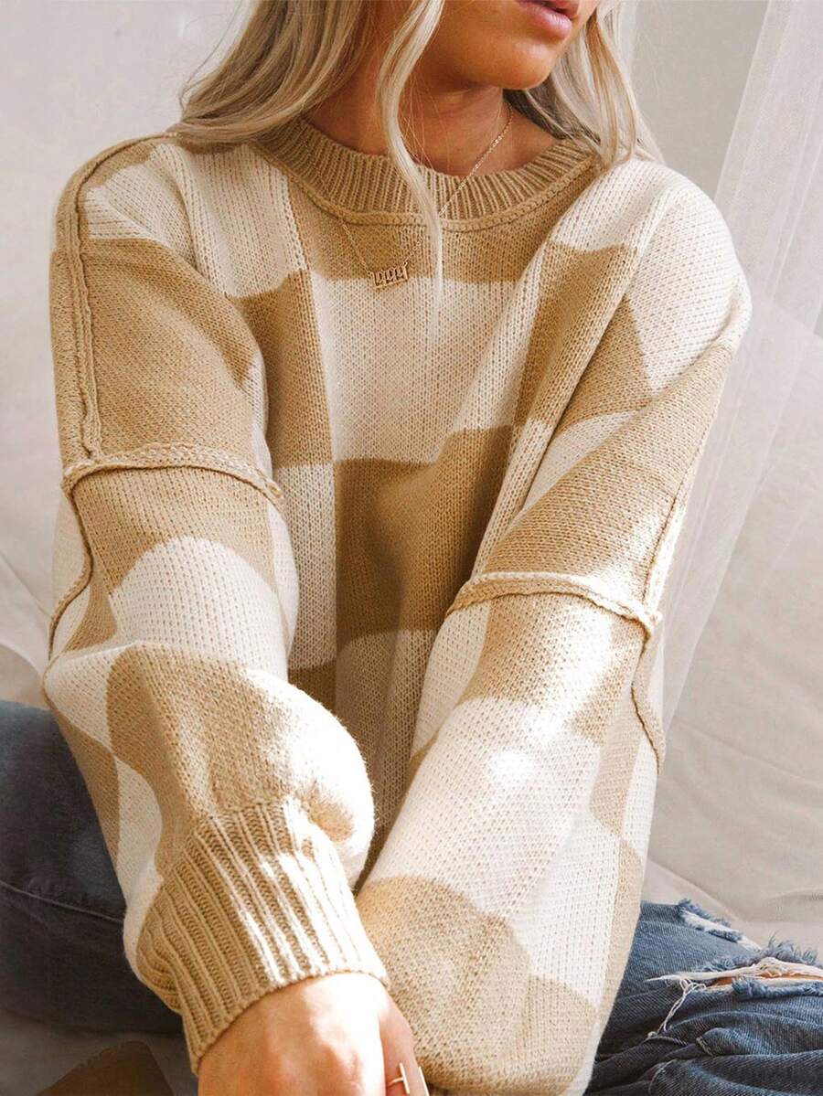 Noor | Colorblock Knit Sweater
