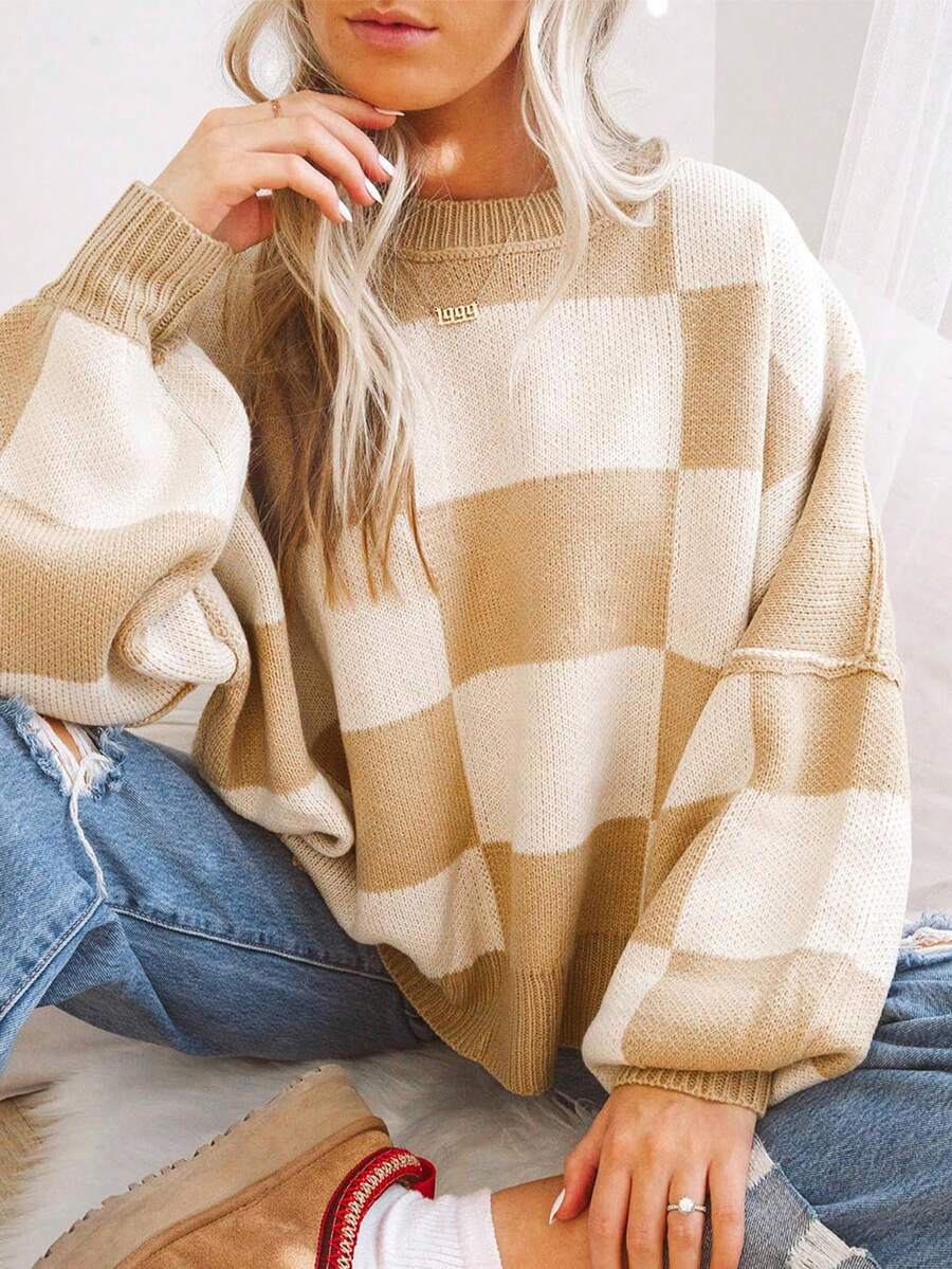 Noor | Colorblock Knit Sweater