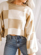 Noor | Colorblock Knit Sweater