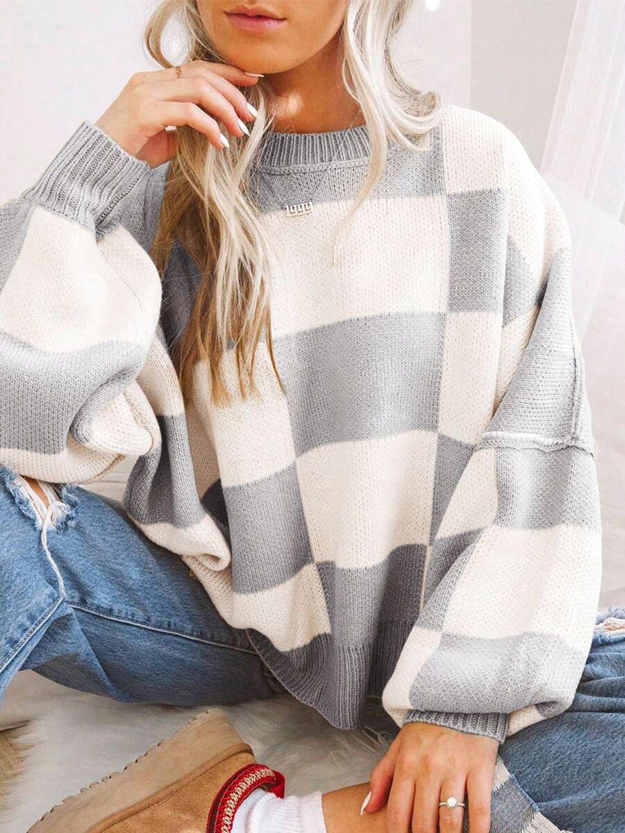 Noor | Colorblock Knit Sweater