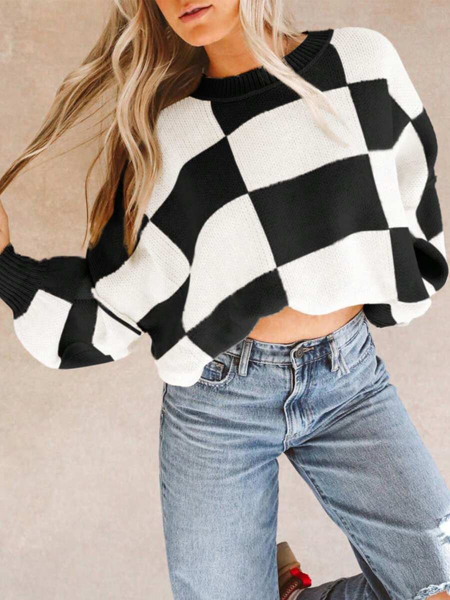 Noor | Colorblock Knit Sweater