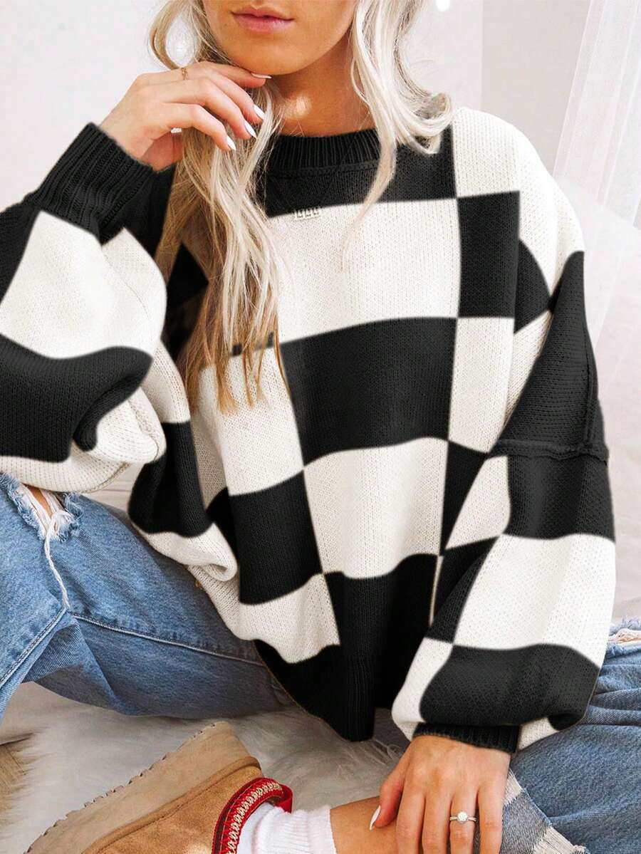 Noor | Colorblock Knit Sweater