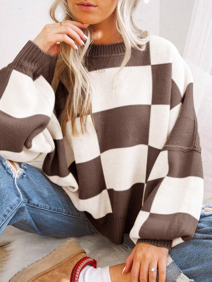 Noor | Colorblock Knit Sweater