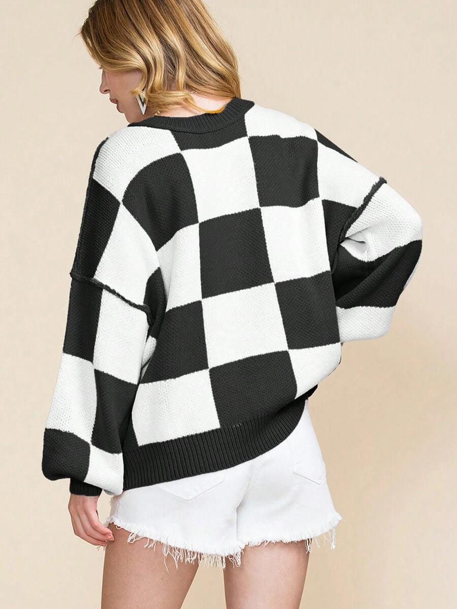 Noor | Colorblock Knit Sweater
