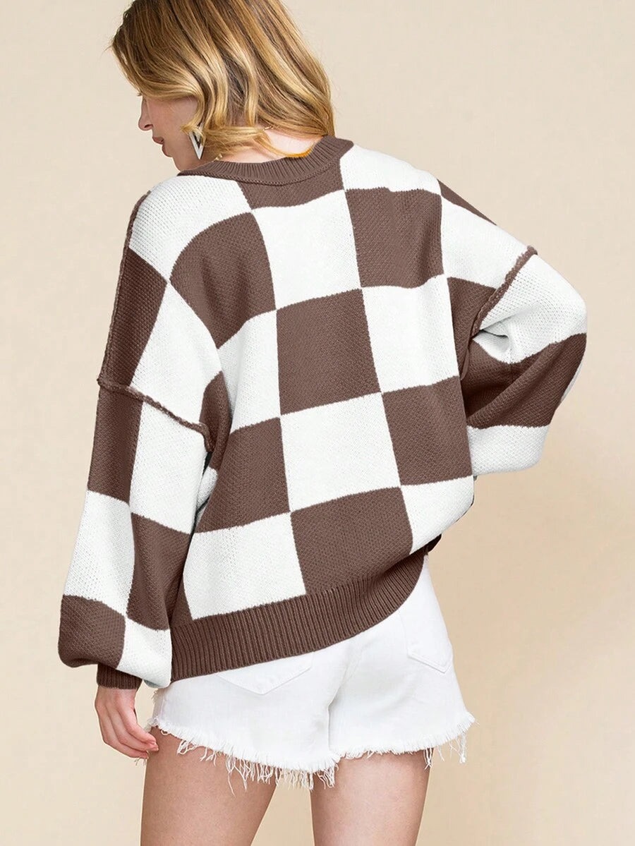 Noor | Colorblock Knit Sweater