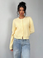 Amara | Cropped Button Cardigan