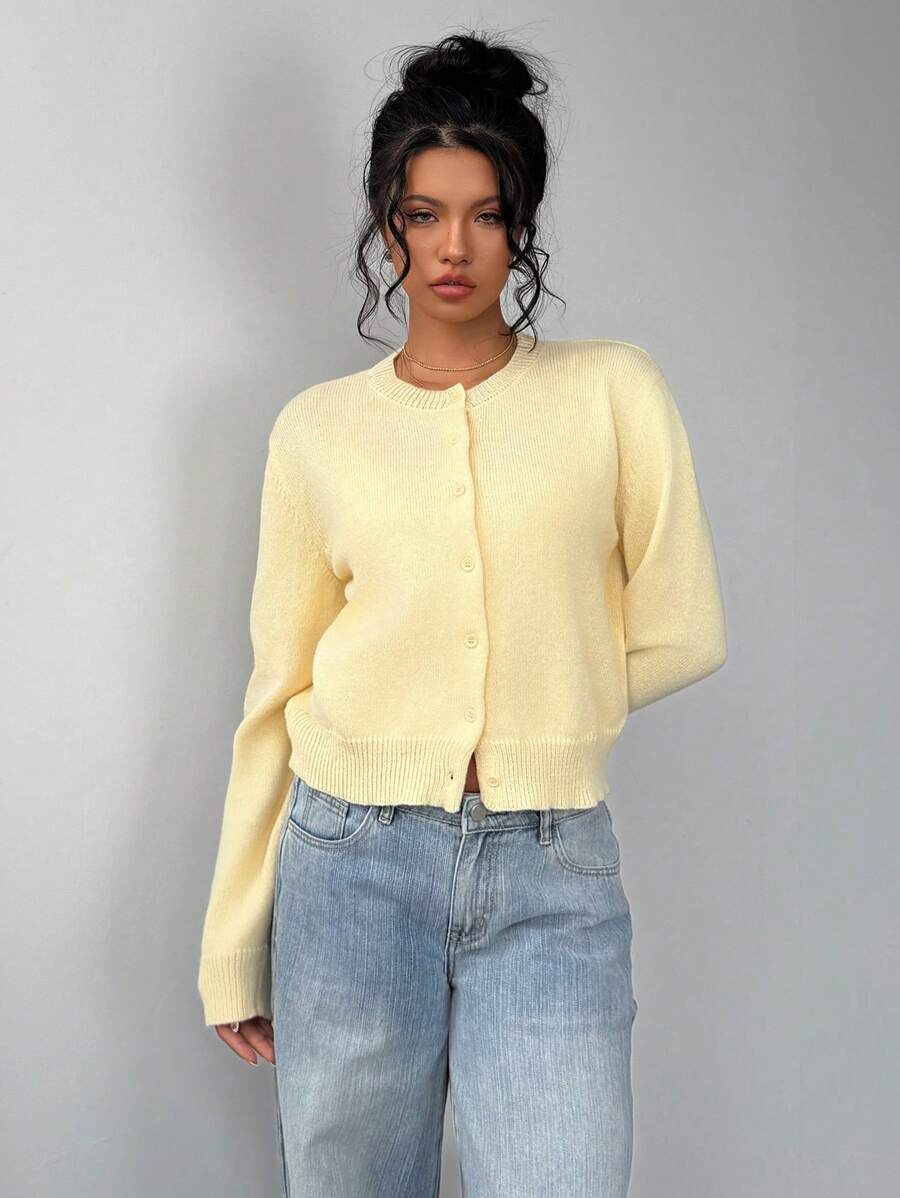 Amara | Cropped Button Cardigan