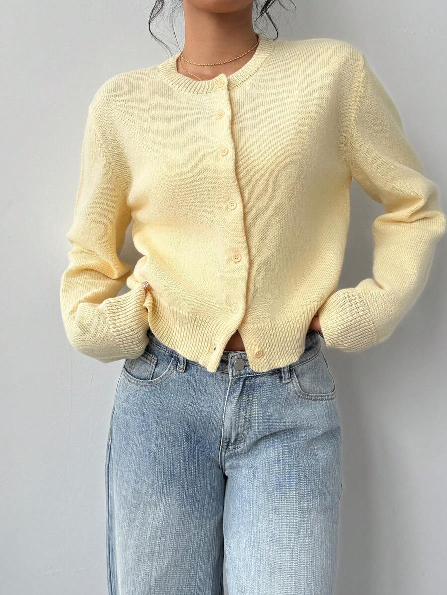 Amara | Cropped Button Cardigan