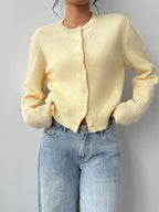 Amara | Cropped Button Cardigan