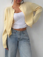 Amara | Cropped Button Cardigan