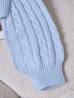 Lune | Cropped Cable Knit Sweater