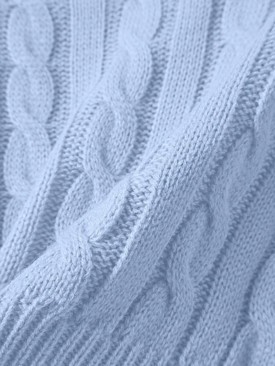 Lune | Cropped Cable Knit Sweater