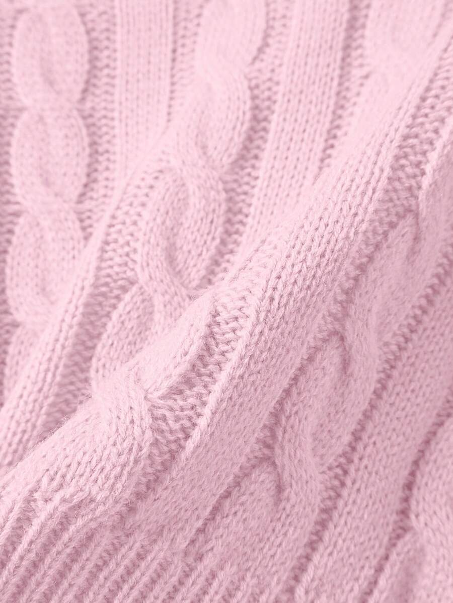 Lune | Cropped Cable Knit Sweater