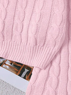 Lune | Cropped Cable Knit Sweater