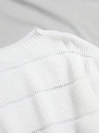 Lune | Cropped Cable Knit Sweater