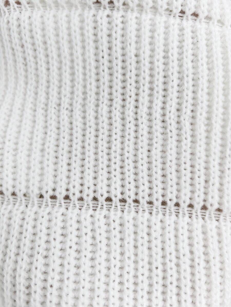 Lune | Cropped Cable Knit Sweater