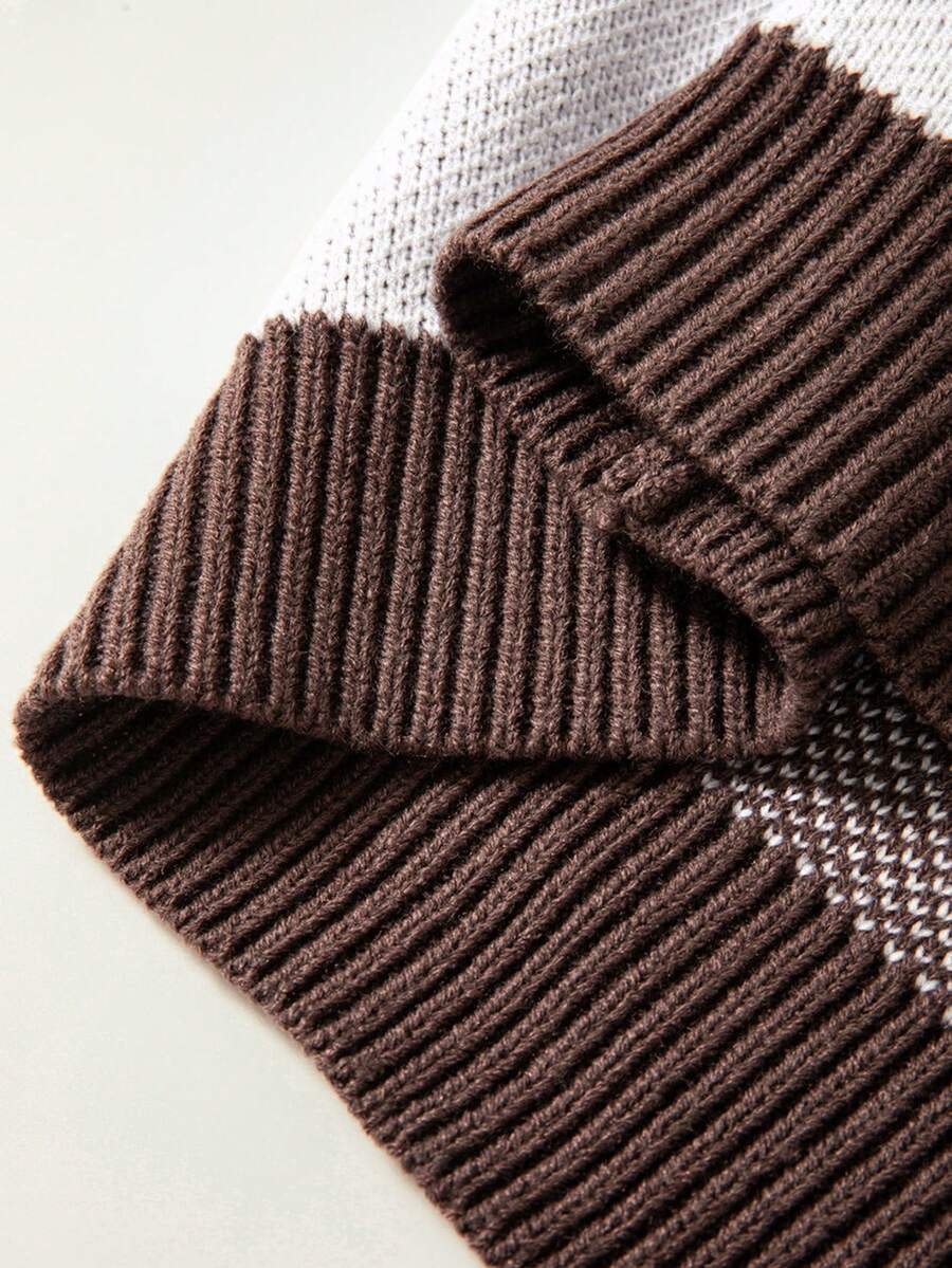 Noor | Colorblock Knit Sweater