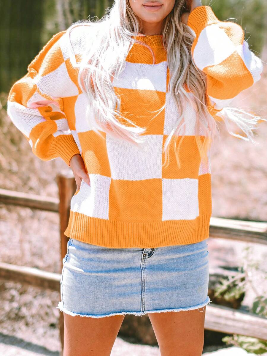 Noor | Colorblock Knit Sweater