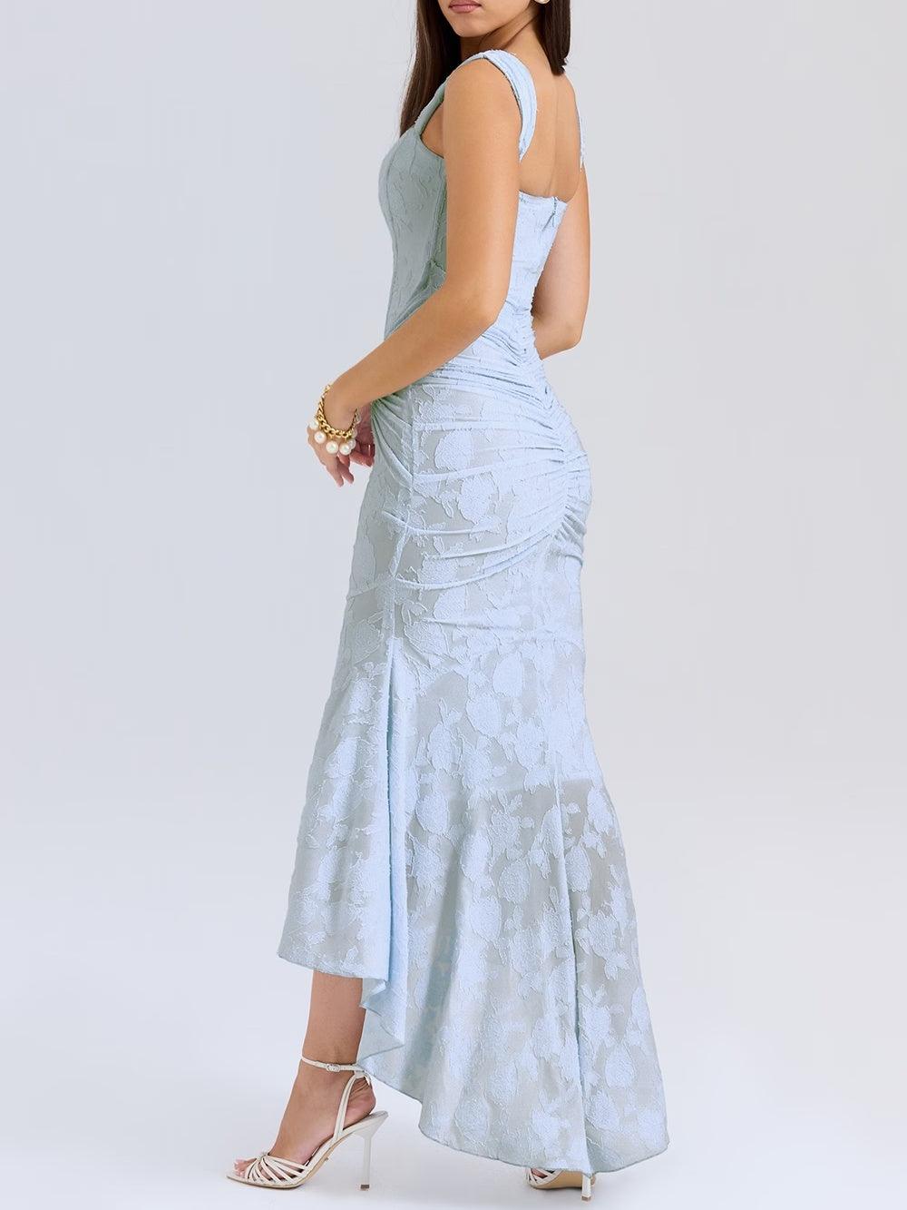 Celeste | Floral Sculpted Maxi Dress