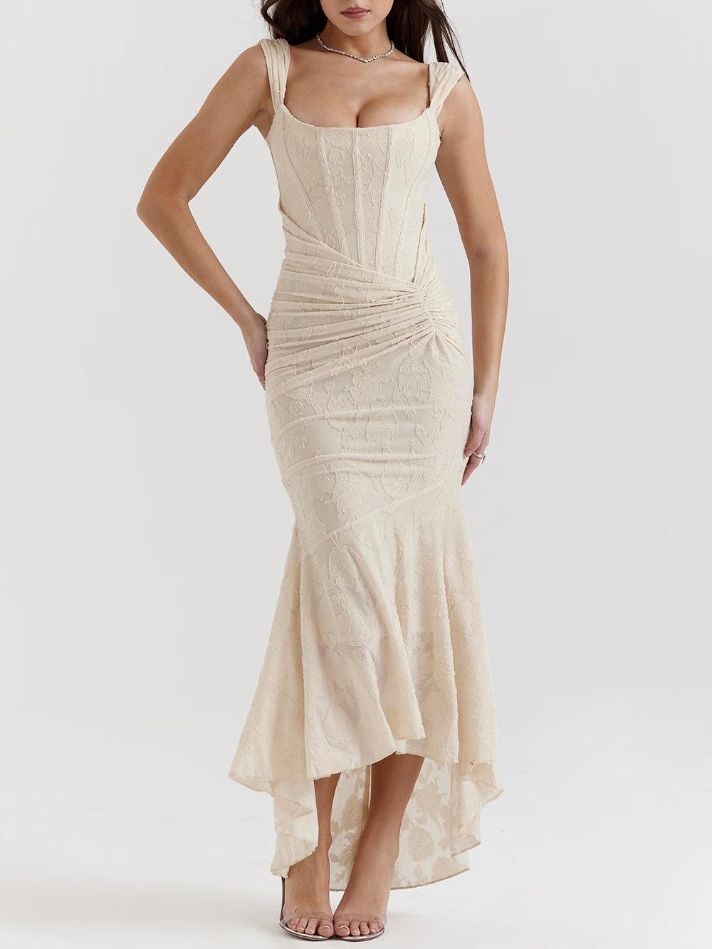 Celeste | Floral Sculpted Maxi Dress