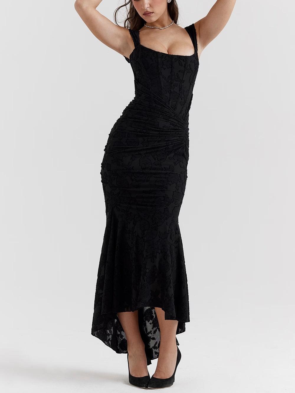 Celeste | Floral Sculpted Maxi Dress